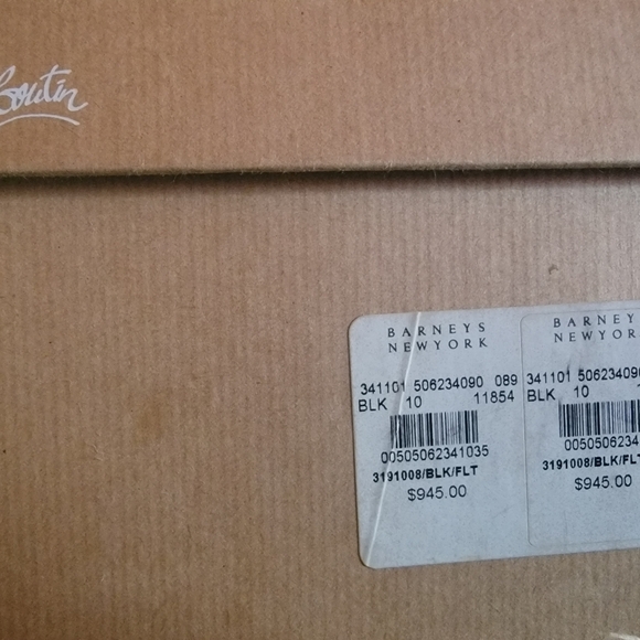 Vgc Christian Louboutin boots black red bottoms 40 10 marmada flat calf heels bo - Picture 4 of 8